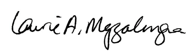 Laurie Mezzalingua signature.